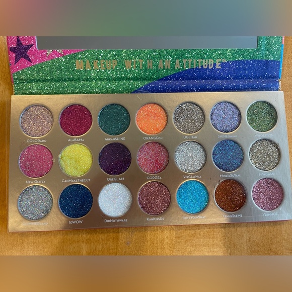 Rude United Shades of Glitter Palette Eyeshadow⭐️ Brand new - Picture 3 of 9
